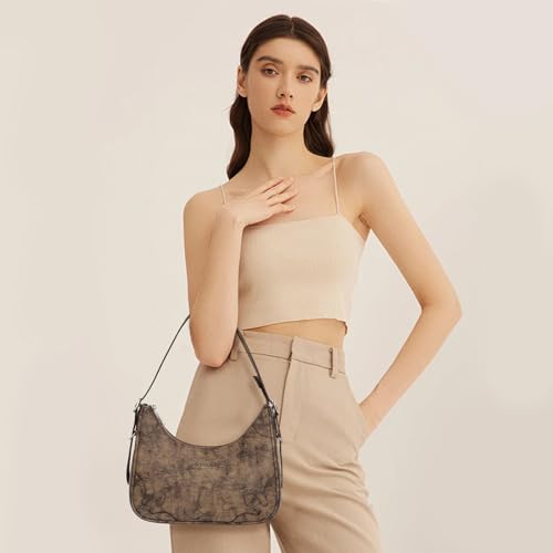 Shoulder Bags for Women Cute Hobo Handbags Vegan Leather Mini Clutch Purse with Zipper Closure2