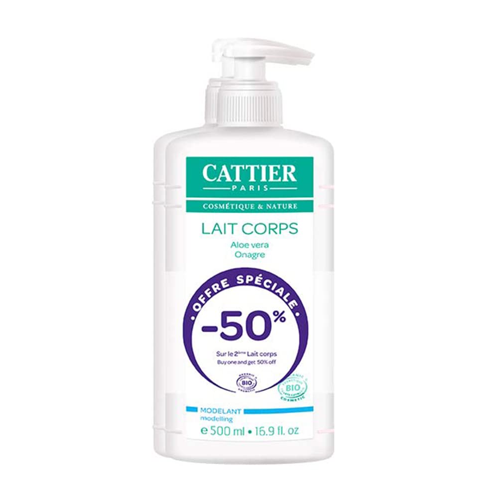 Cattier Modelling Body Milk Organic 2 x 500ml