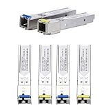 3KM SCコネクタSFPモジュール、1.25GシングルモードファイバーSCシンプレックスコネクタ1000BASE BiDi 1310nm/1550nm 3km SFPトランシーバーモジュール 6個パック