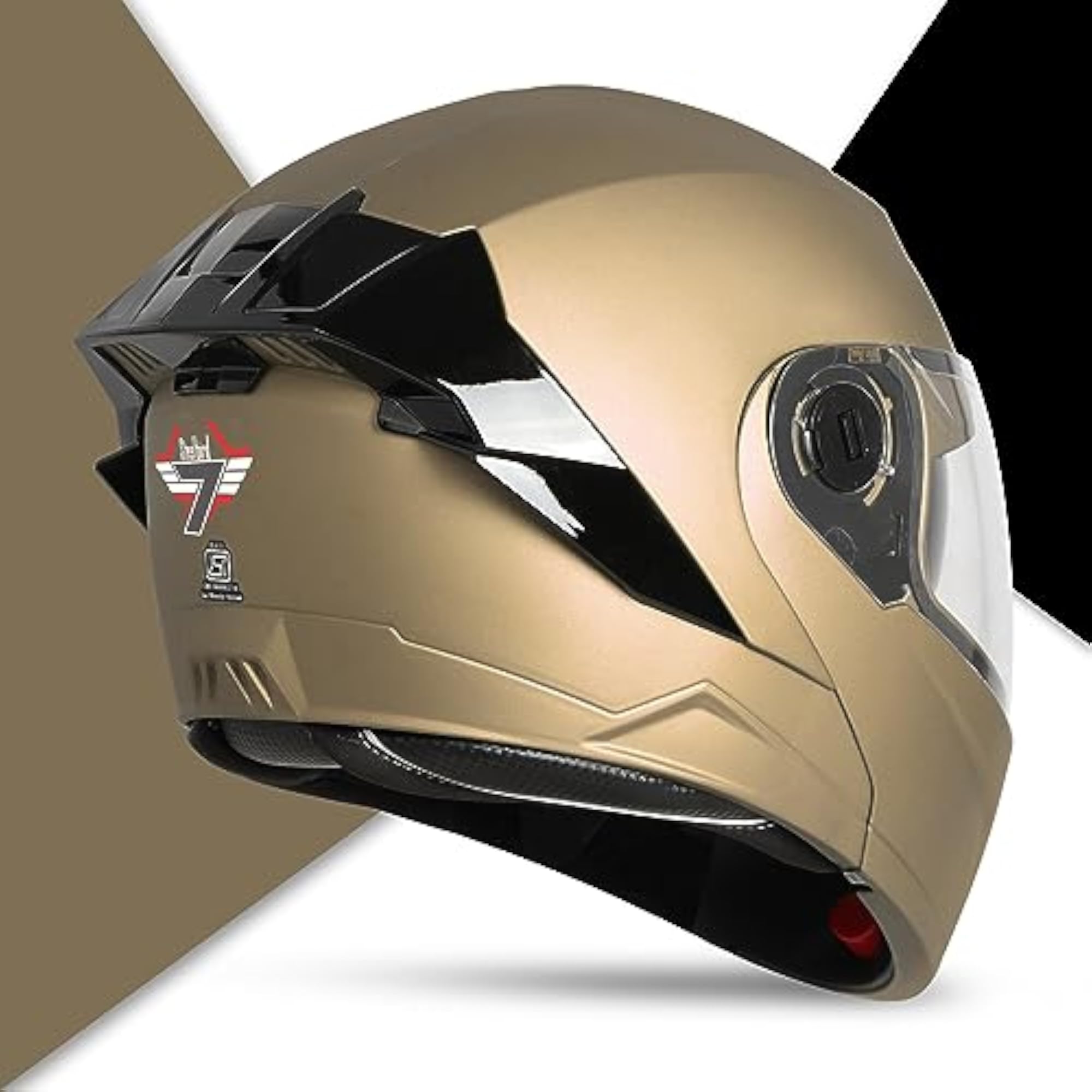 SBA-8 7Wings ISI Flip-Up Helmet with Inner Smoke Sun Shield