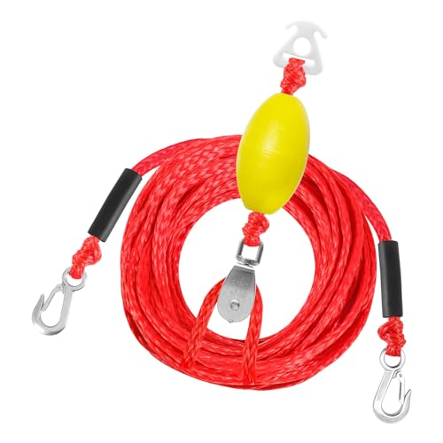 Cuerda de remolque de alta calidad para esquí acuático con doble gancho duradero