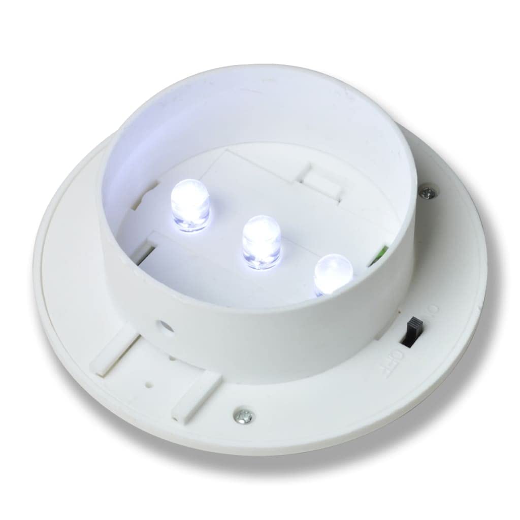 vidaXL Ogrodowe lampy solarne, 6 szt., białe