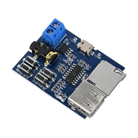 Podazz TF Card U Disk Play MP3 Decoder Player Module Audio Decoding Player USB 5V Power Supply Cover