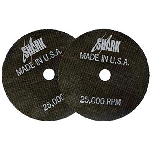 Shark Industries SRK12700 60 Grit Aluminum Oxide Cut-Off Wheel - 3 x 0.03 x 0.37 in. - Pack of 10