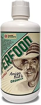 Amigo Bobs Organics 32 Ounce Superfood Organic Fertilizer Concentrate 5-in-1 Soil Amendment - Seaweed Freshwater Algae & Whole Fish for Any Grow Use