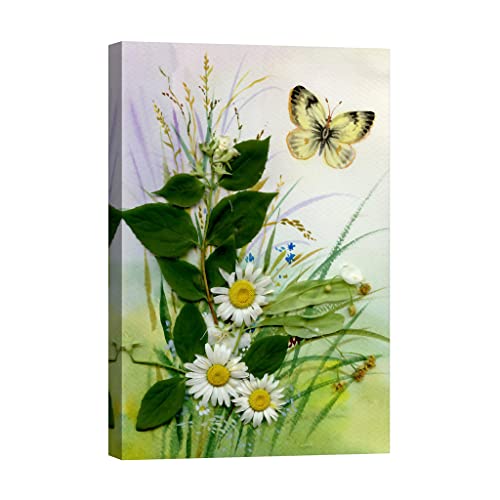 Tableau toile fleurs DCF007-2 deco lumineuse nuit 80x120cm