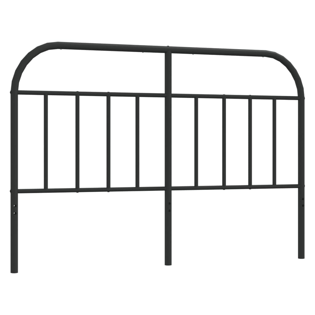 Czarna metalowa głowica 150 cm, solidna osłona zagłówka oparcie łóżka do dekoracji stolika nocnego
