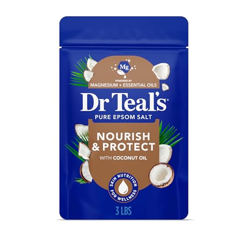 Dr Teals Epsom Salt Magnesium Soak Nourish & Protect with Coconut Oil 3 lbs