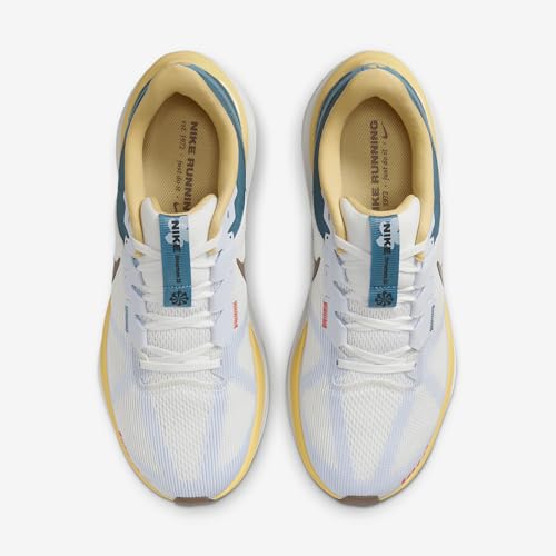 Nike Structure 25 Men's Road Running Shoes (HV5976-121, Summit White/Summit White/Soft Yellow/Mink Brown)4