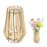 Matériau naturel et de qualité : Fabriqué en bois robuste, ce vase apporte une esthétique naturelle et chaleureuse à votre intérieur. La surface lisse est facile à nettoyer et le matériau assure une bonne stabilité, permettant au vase de supporter même un bouquet bien fourni.
