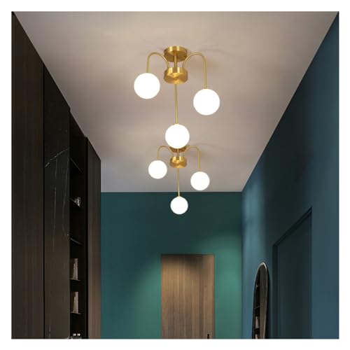 Glass Ball Gloss Chandelier Modern Luxury Living Room Chandelier - Dining Room Bedroom Study Kitchen Aisle Indoor Lighting
