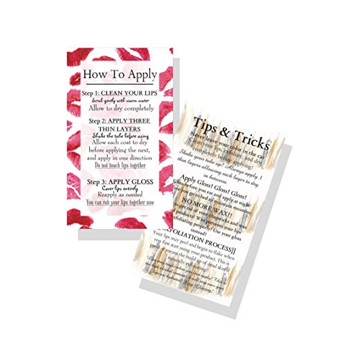 How To Apply LipSense by SeneGence Cards | 50 Pack | Business Card Size 2x3.5