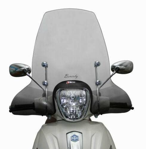  KIT PARABREZZA ALTO FACO 23098 COMPRESO ATTACCHI BEVERLY 125 300 350 RST S 2010/2020