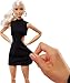Barbie Basics Model 02 Collector Doll with Blonde Hair, Black Mini Dress & Gladiator Boots, Universal-fit Fashions, Posable Body & Swappable Doll Head