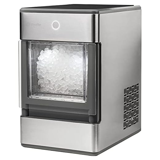 GE Profile Opal | Countertop Nugget Ice Maker | Portable Ice Machine Complete with Bluetooth Connectivity | Smart Home Kitchen Essentials | Stainless Steel Finish | Up to 24 lbs. of Ice Per Day
