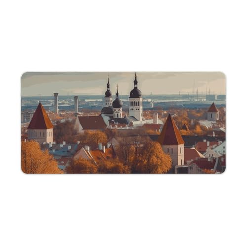 Tapis de souris de jeu grand format imperméable Tallinn avec LED