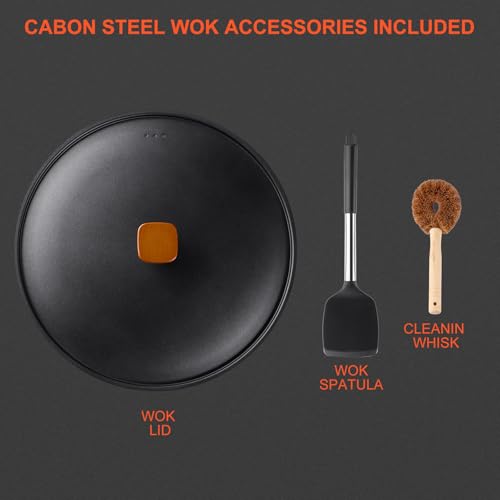 Sartén Wok de Acero al Carbono 13" con 40% de descuento - Image 3