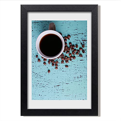 Cadre photo café Tulup 20x30 cm en bois pour habiller un mur vide sans encombrer l'espace