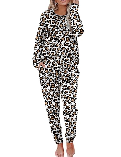 Ekouaer Women's Long Sleeve Pajama Set