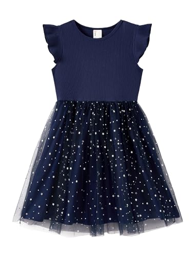 Image of PATPAT Girls Sequin Polka Dot Tutu Princess Birthday Party Dresses 3-4T