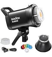 Godox Light SL60IIBi Bi-Color LED Light 60W, 11FX Effects 2800K-6500K Flexible Angle CRI96+, Bowe...