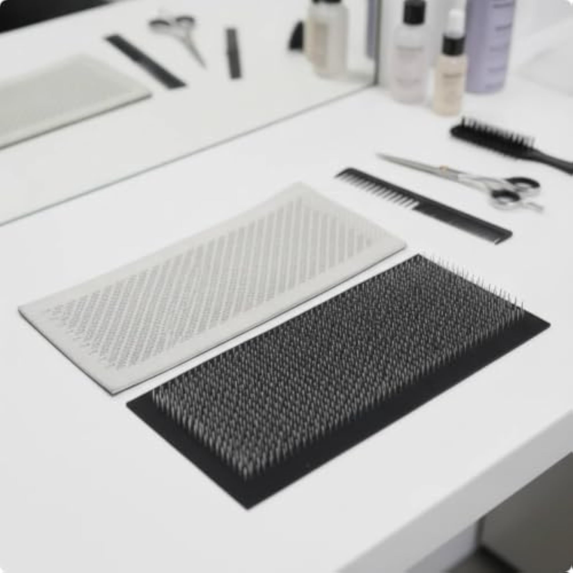 Hair Holder Drawing Card with Dense Pins