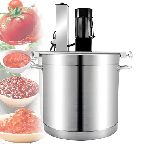 ERSINIAN Batidora automática de Olla, 180 W, batidora de Alimentos Comercial, Velocidad de batido Ajustable, para Hacer mermeladas, Salsas y sopas. 30 L