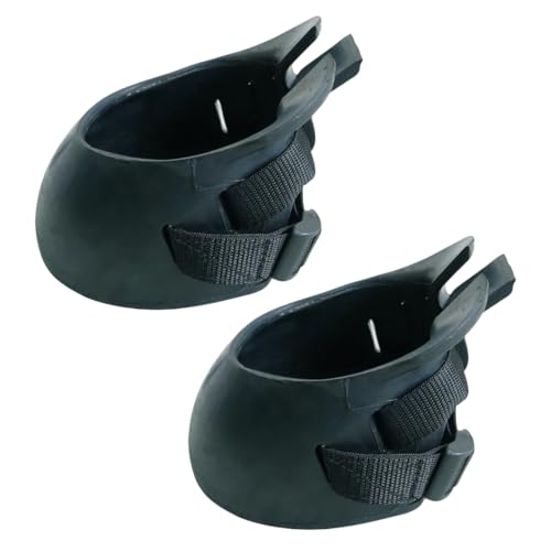 MADALO Botas de borracha pretas para cascos de cavalo, sapatos de proteção para cascos de cavalo. GG