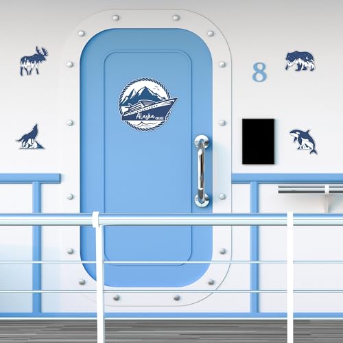 Imanes decorativos de crucero Alaska 5 piezas miniatura 4