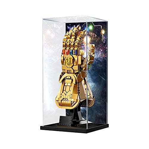 icuanuty Acryl Vitrine für Lego 76191 Infinity Handschuh, Schaukasten Vitrine für Modelle Sammlerstücke (Nur Vitrine) Cover