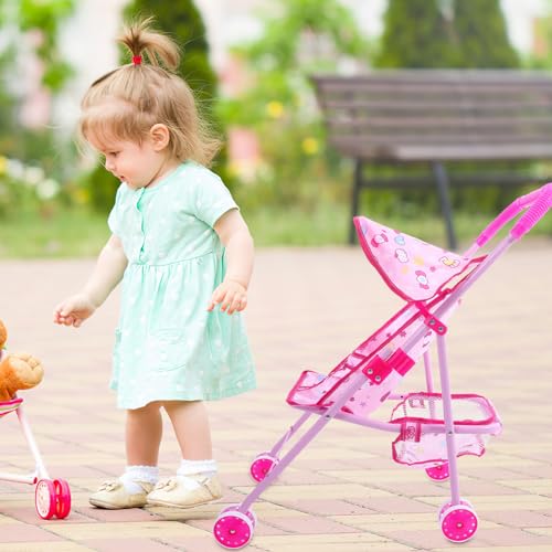 BESTonZON Carrinho De Boneca-Carrinho De Brinquedo-Conjunto De Carrinho-Carrinho De Para Bonecas-Car