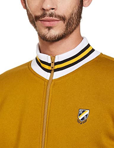 Image of Amazon Brand - House & Shields Men's Cottonblend Round Neck Regular Fit Sweatshirt s (Aw-18-Hss-09 1 Ecru Olive Large Ecru Olive L)