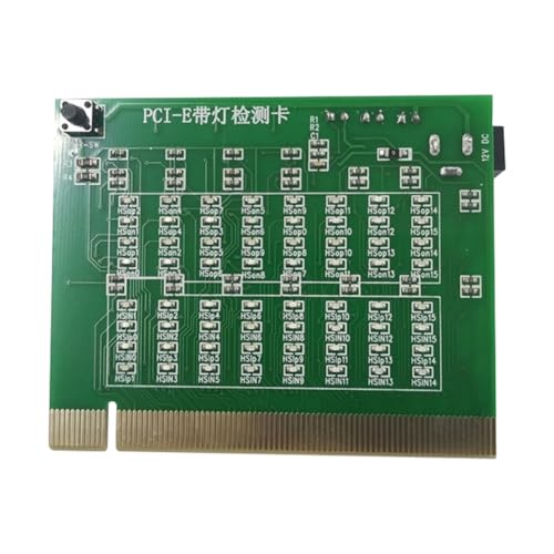 IJSDNVJNDX Tarjeta Probadora de Ranura PCI-e 16X PCI Express o Placa Base para Detectar Cortocircuitos o Ranuras PCI-e Abiertas en el Southbridge.