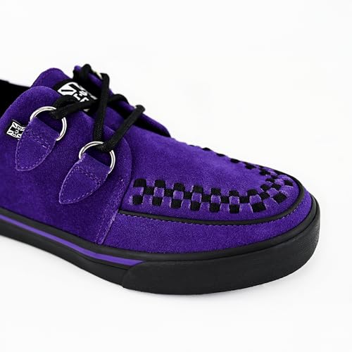 Image of TUK Suede Creeper Sneaker Shoes for Women and Men, D Ring Lace Up Shoes