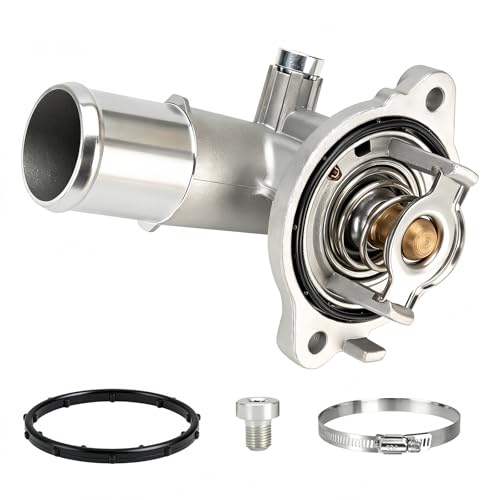 902-852 Upgrade Aluminum Thermostat Housing Assembly Fits for Dodge Durango Jeep Grand Cherokee 2011-2015 For 2012-2018 Jeep Wrangler JK | 6 Cyl 3.6L | 5184651AG