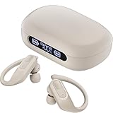 Wireless Earbuds Bluetooth 5.3, 96H Playtime Sports Earphones with Ear Hooks, LED Power Display, Waterproof in-Ear Headphones with Mic for Workout & Running