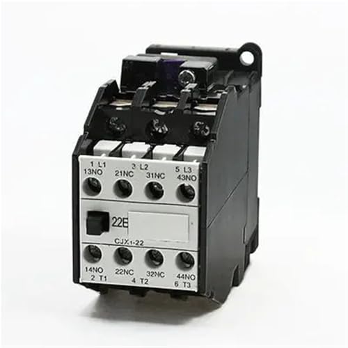 Contactor de CA CJX1-22A con bobina de 24V y contactos 2NC 2NA para control de motor