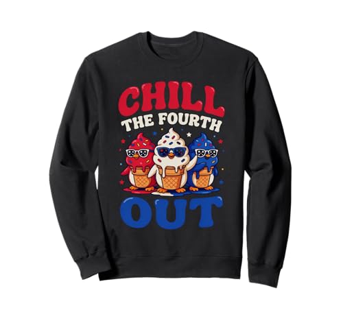 Chill The Fourth Out Penguin Patriotic USA 7��4�� �g���[�i�[