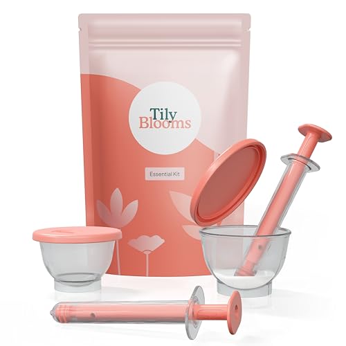 Tily Blooms Essential Home Insemination Kit Made in the UK MHRA Compliant Fertility Syringes & Purpose-Designed Collection Cups Gentle Comfortable TTC Kit (The Essential Kit)