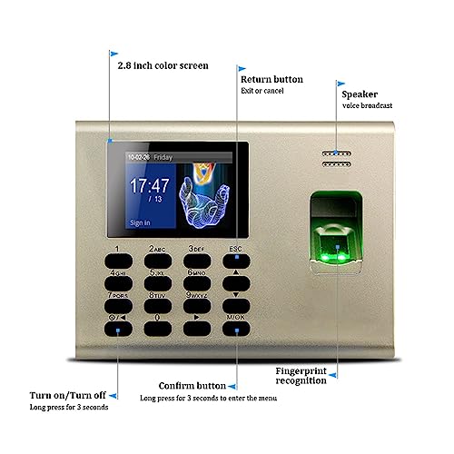 Machine temps de présence empreintes digitales USB et RFID - 3
