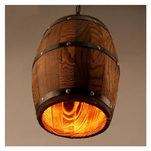 Lámpara de araña de Led V-intage, Barril de Vino Creativo Industrial Compatible with Restaurante, Bar, Tienda de ollas Calientes, Accesorios de Interior,Lámpara de Techo