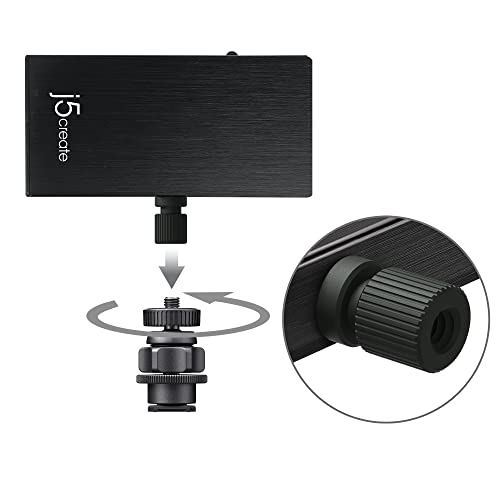 Image of j5create Live Video Capture Card - HDMI to USB-C, Supports 1080p 60FPS Video and Audio Recording, Power Delivery 60W Pass Through, Ideal for PC Xbox PlayStation Android Game Live Streaming (JVA02)