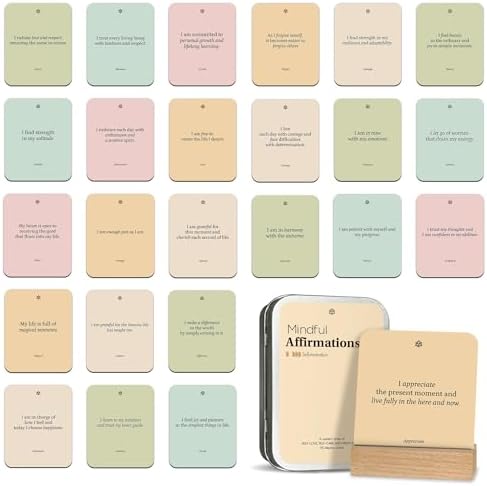 Positive Affirmation Cards for Women - 55 Mindfulness Cards - Med...