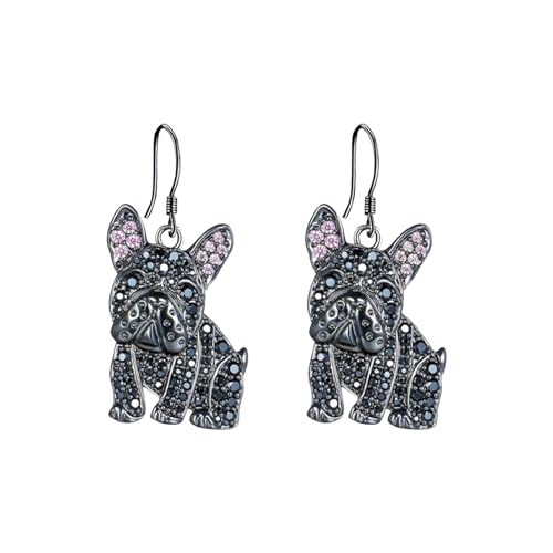 Accessoires d'oreilles animaux mignons en alliage noir pour enfants