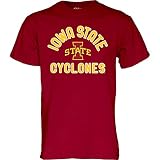 Blue 84 Men's Iowa State Cyclones T Shirt Line Up Team Color, Iowa State Cyclones Cardinal, Large