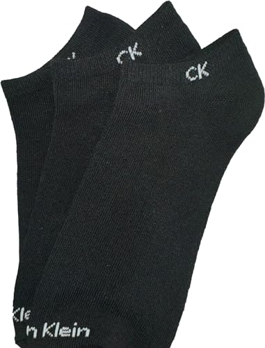Calvin Klein Men's Solid Cushion No Show Socks - 6 Pack (One Size, Black)3