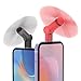 Type C Mini Fan(2 pack), 180 Rotating Portable USB-C Cool Cooler Mobile Phone Fan Compatible with USB C TYPE C Interface iPhone 15/15 Pro/Pro Max, One Plus, Pixel/HTC/Huawei/LeEco/Samsung and More