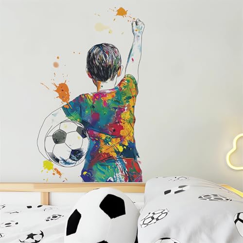 Vinilo decorativo sacinora con diseño Soccer Ball Boy miniatura 5