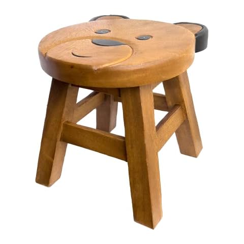 Crafty Artisan Childrens Wooden stool (Bear) Cover