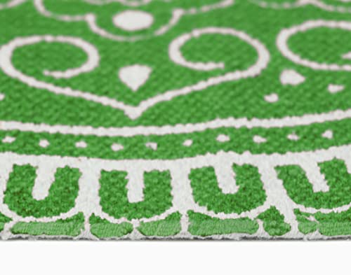 Handmade Yoga Exercise Mat Topper | Workout Mats For Pilates, Yoga & Fitness | Eco-Friendly | Cotton Weave | Aerobics Stretching Training Mats | Gym Runner | 2’ X 6’ | Green – The Home Talk Store #TOP6